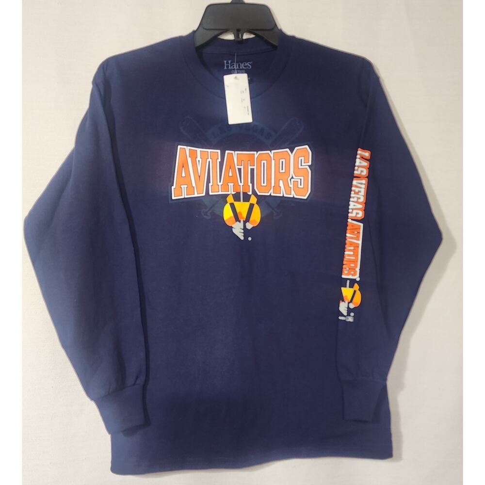 Las Vega's aviator long sleeve blue shirt size Large 10/12 boys